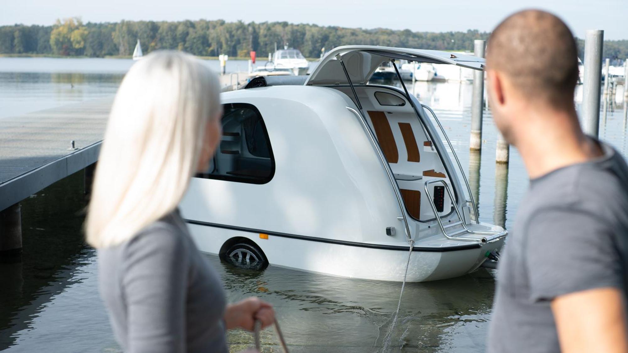 Wohlfuehlboot Hausboot - Festlieger Im Hafen Bad Saarow - Wc An Bord, Dusche An Land Hotel Exterior foto