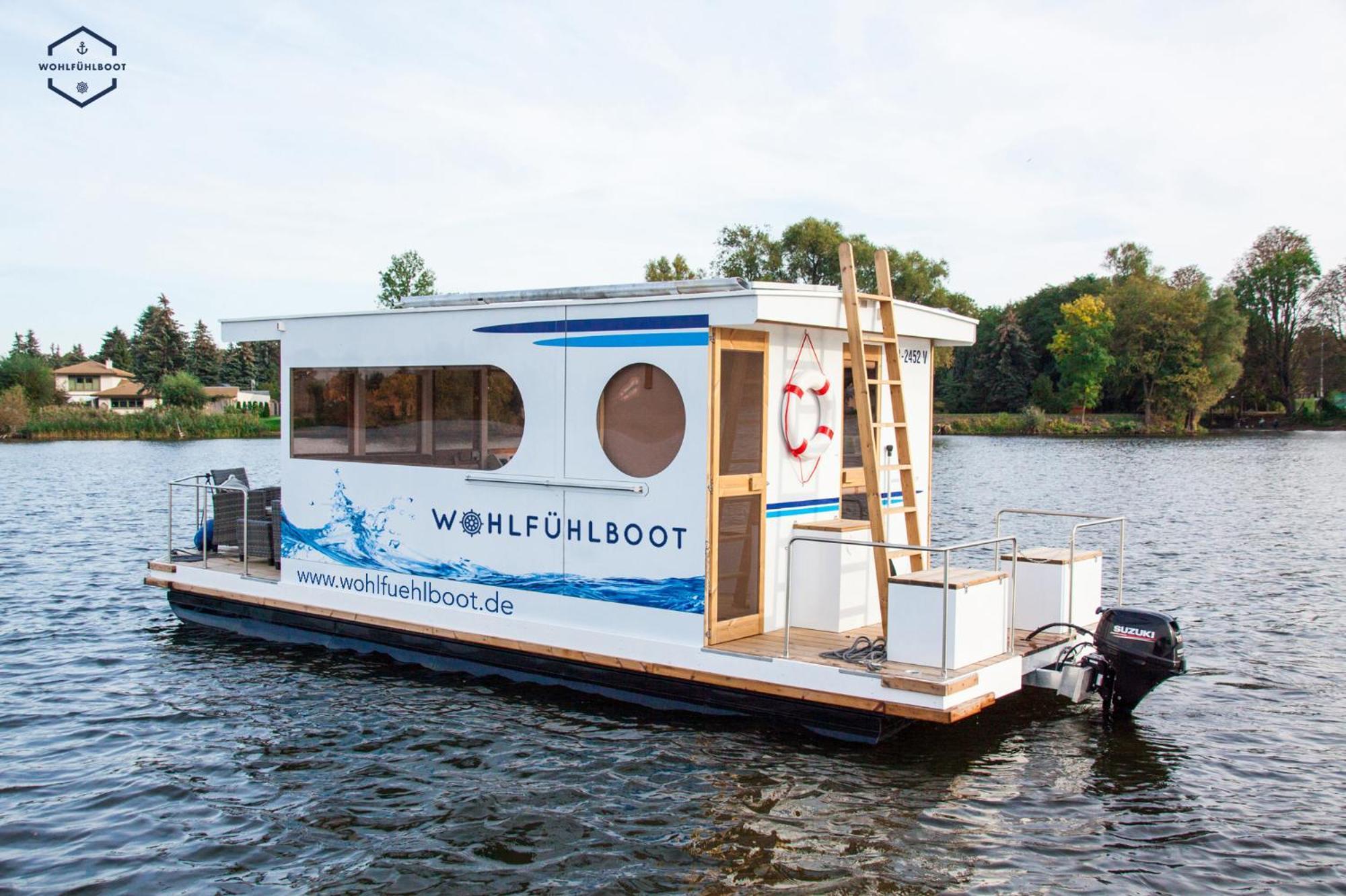 Wohlfuehlboot Hausboot - Festlieger Im Hafen Bad Saarow - Wc An Bord, Dusche An Land Hotel Exterior foto